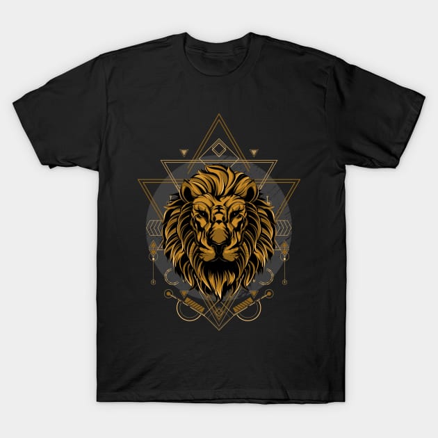Lion / Urban Streetwear / Lion and Ornaments T-Shirt by Redboy